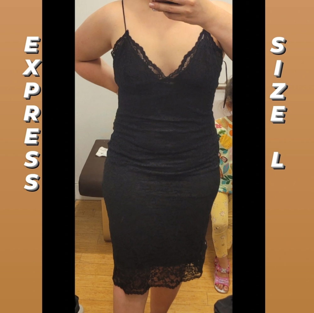 Express Lace Strappy Dress